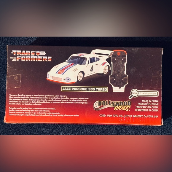Jada Hollywood Rides 1:32 Transformers 40th Anniversary Jazz Porsche 935 Turbo - Picture 5 of 5